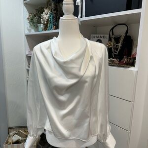 Zara flowy collar satin effects shirt